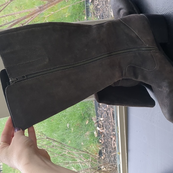 Born grey brown leather boots size 10m - Picture 2 of 7